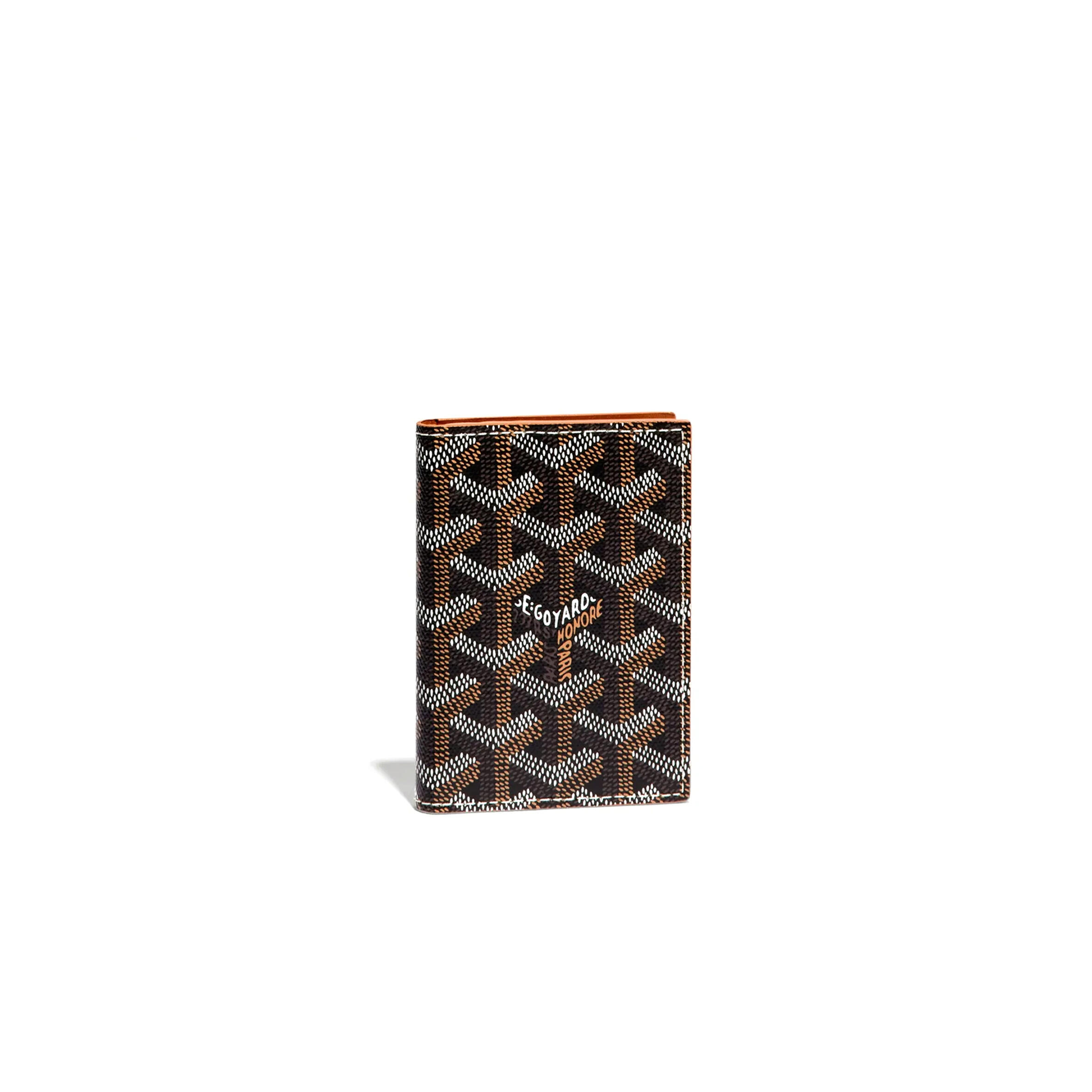 GOYARD GOYARDINE SAINT MARC FOLDING CARD CASE BLACK STMAR2PMLTY01CL03X (11*7.5*2cm) GOYARD GOYARDINE SAINT MARC FOLDING CARD CASE BLACK STMAR2PMLTY01CL03X (11*7.5*2cm)